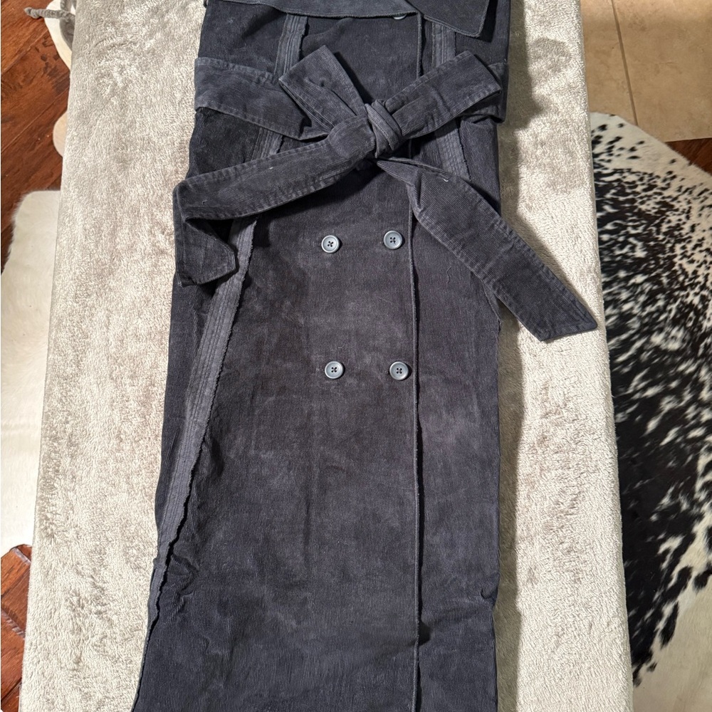 Making the Cut Womens Black Corduroy Dress Medium